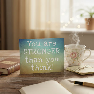 You Are Stronger Than You Think Postcard