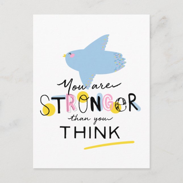 You Are Stronger Than You Think Postcard (Front)