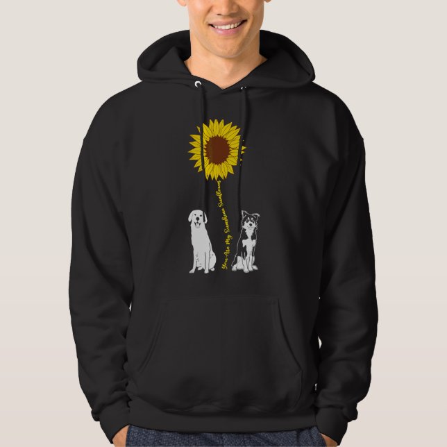 You Are Sunflower My Sunshine Cute Pug Dog Owners  Hoodie (Front)