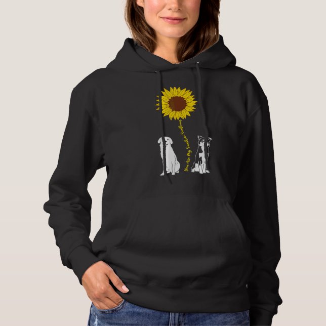 You Are Sunflower My Sunshine Cute Pug Dog Owners  Hoodie (Front)