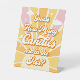 You are Sunshine Baby Shower Guess How Many Pedestal Sign