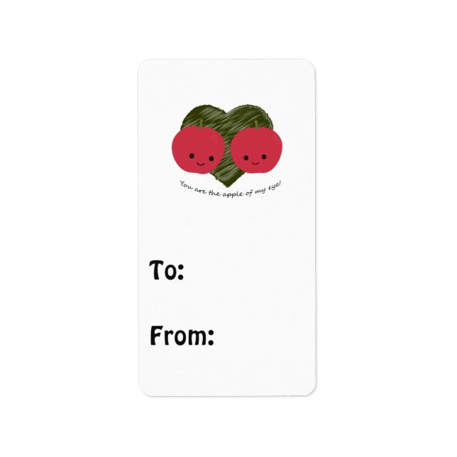 You are the Apple of my Eye Label (Front)
