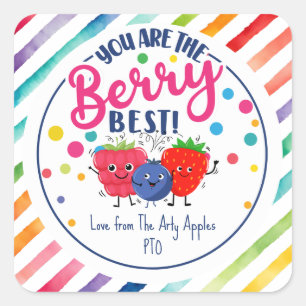 you are the berry best  square sticker
