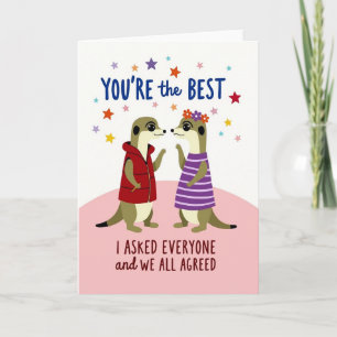 You Are The Best Appreciation Card