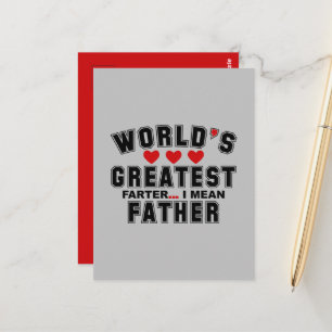 You are the BEST Father Happy Fathers Day 2024 Postcard
