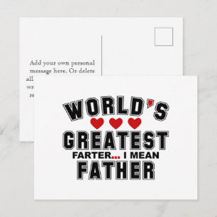You are the BEST Father Happy Fathers Day 2024 Postcard
