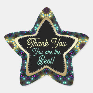 You are the Best Magical Stars Thank You Sticker