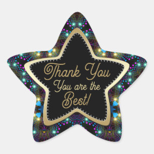 You are the Best Magical Stars Thank You Sticker