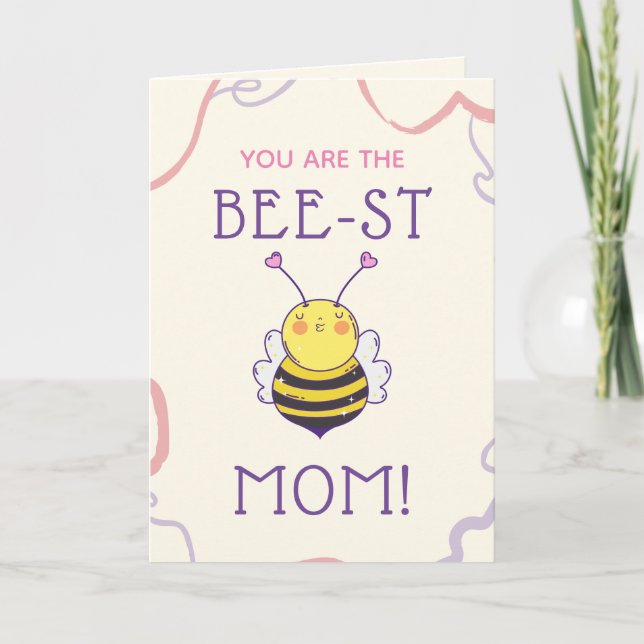 You Are The Best Mom Funny Pun Mother's Day Cute Holiday Card (Front)