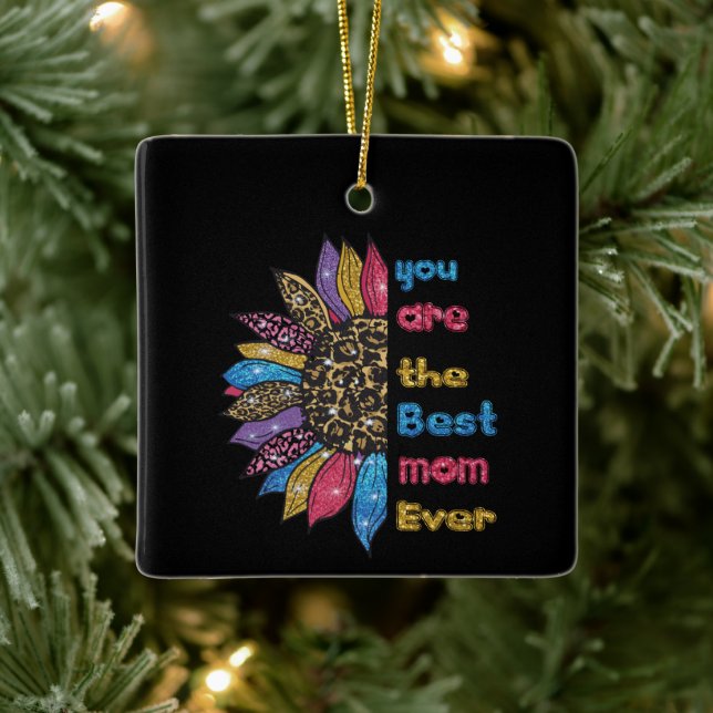 you are the best mum ever ceramic ornament (Tree)