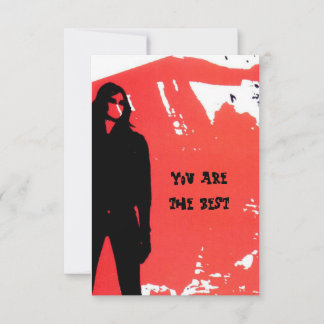 You are the best thank you card