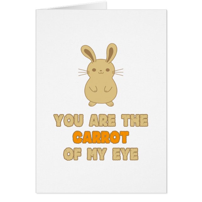 You are the Carrot of My Eye Rabbit (Front)