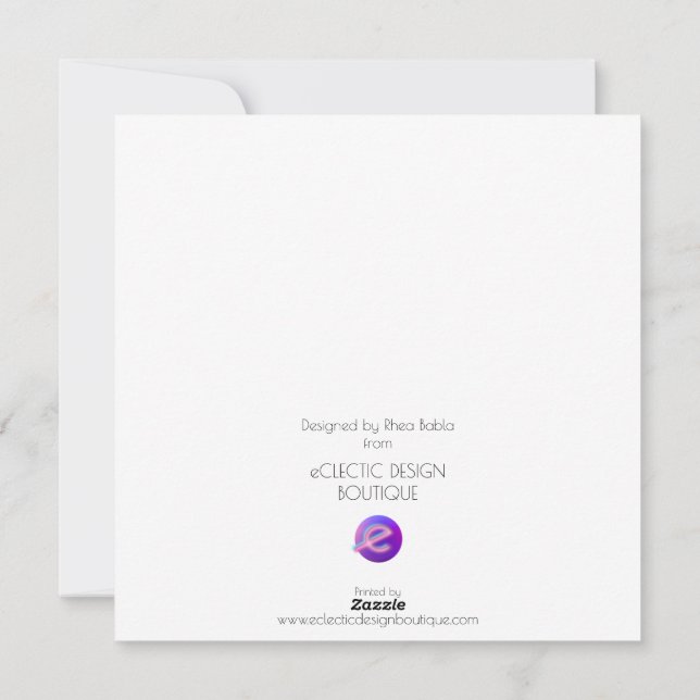 You Are The Chicken To My Pie Holiday Card (Back)