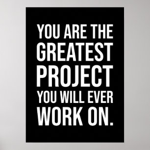 You Are The Greatest Project, Gym, Hustle Success Poster
