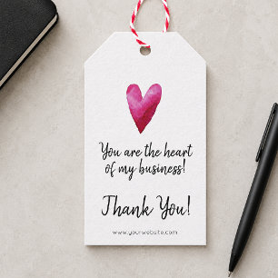 You are the Heart of my Business Gift Tags