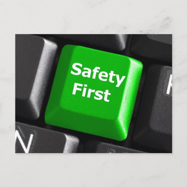You Are The Key To Safety Postcard (Front)