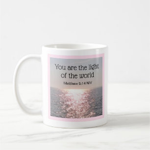 You are the light of the World Bible Verse Ocean Coffee Mug