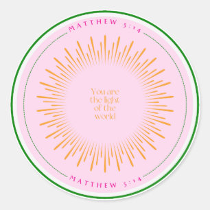 You are the light of the world sticker