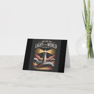 You Are The Light Of The World Thank You Card