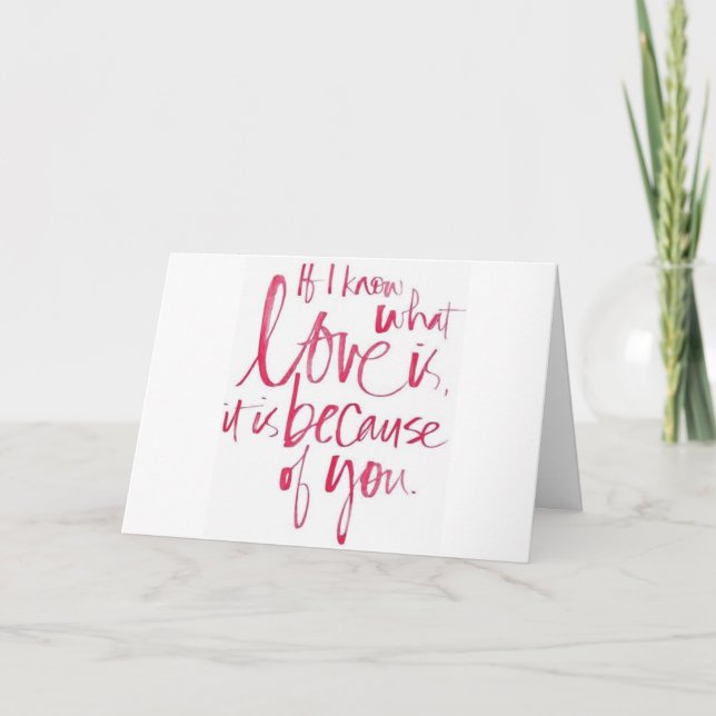 YOU ARE *THE LOVE OF MY LIFE* & *MY BEST FRIEND* CARD (Front)