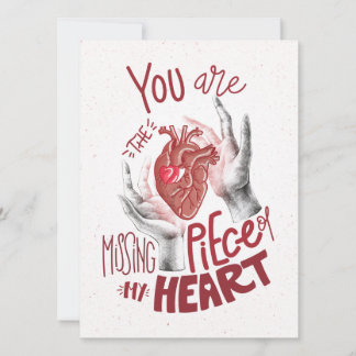 You are the missing piece of my heart holiday card
