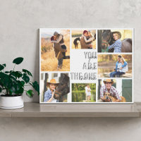 You are the One 7 Photo Collage Grey Marble