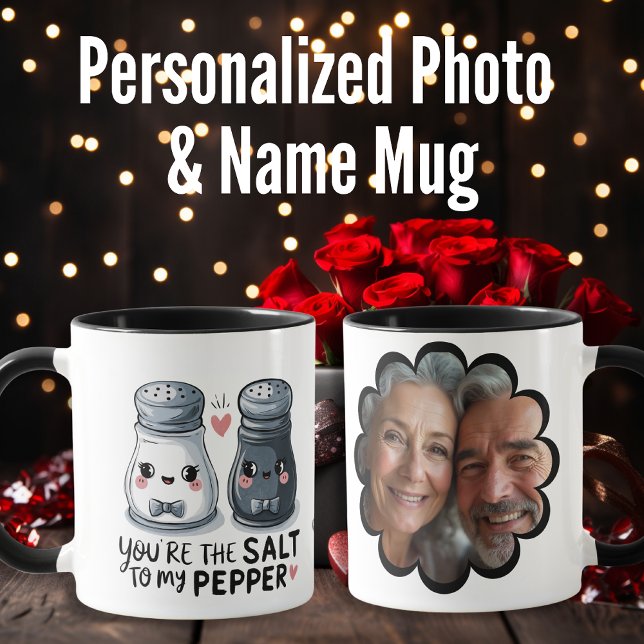"You Are the Salt to My Pepper" Unique Couple's Mug ("You Are the Salt to My Pepper" Unique Couple's Mug)