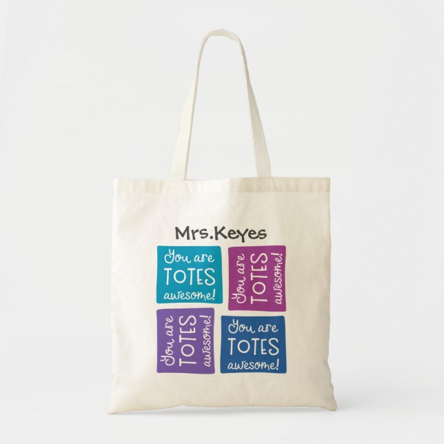 You Are Totes Awesome Personalised Tote (Front)