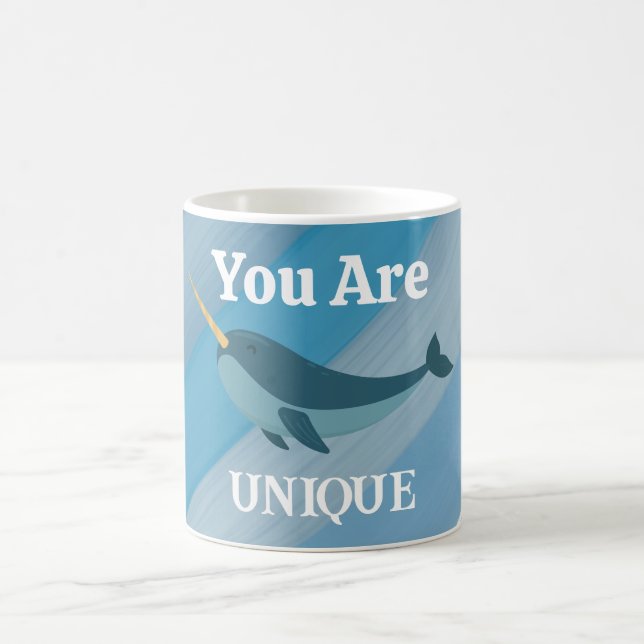 You Are Unique & Amazing Typography Coffee Mug (Center)