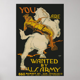 You Are Wanted By The Army Poster