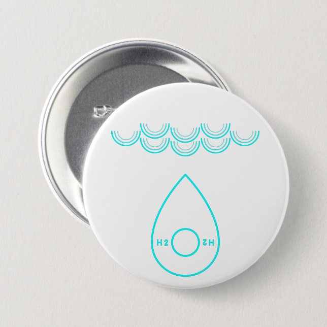 You Are Water 7.5 Cm Round Badge (Front & Back)