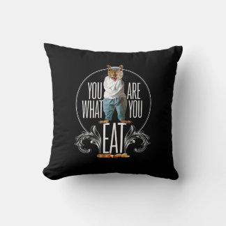 You Are What You Eat - Funny Squirrel Nuts Cushion