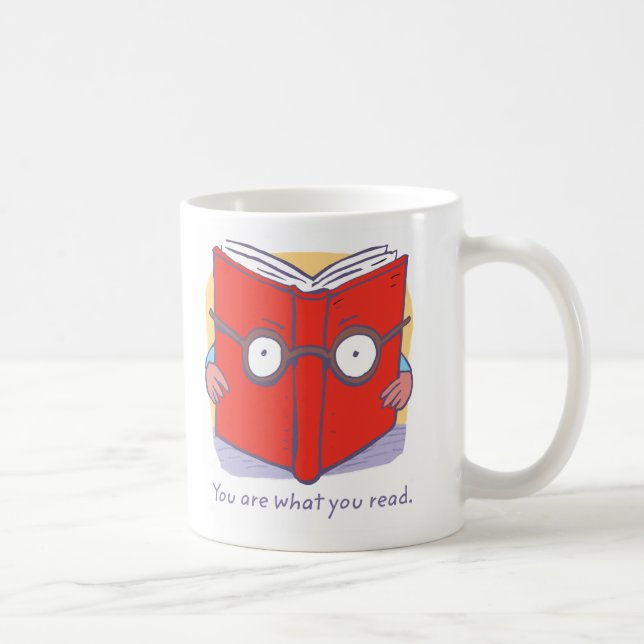 You are what you read. coffee mug (Right)