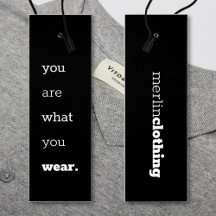 You Are What You Wear - Logo Clothing Hang Tag