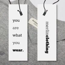 You Are What You Wear - Logo Clothing Hang Tag