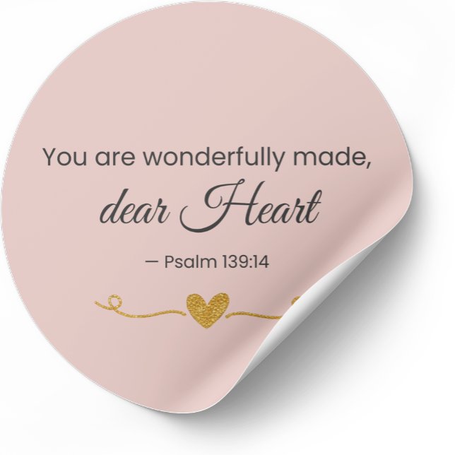 You Are Wonderfully Made Christian Sticker  (Creator Uploaded)