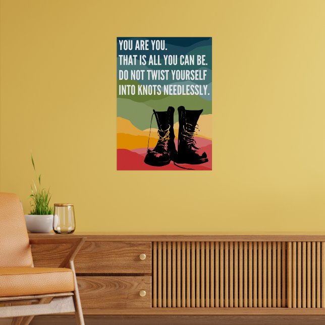 You Are You Rainbow Combat Boots Poster (Living Room 2)