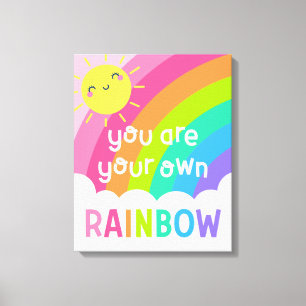 You Are Your Own Rainbow Canvas Print