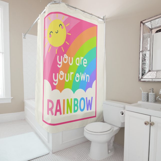 You Are Your Own Rainbow Shower Curtain (In Situ)