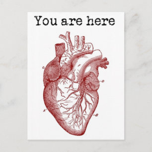 You areHere in my Heart Postcard