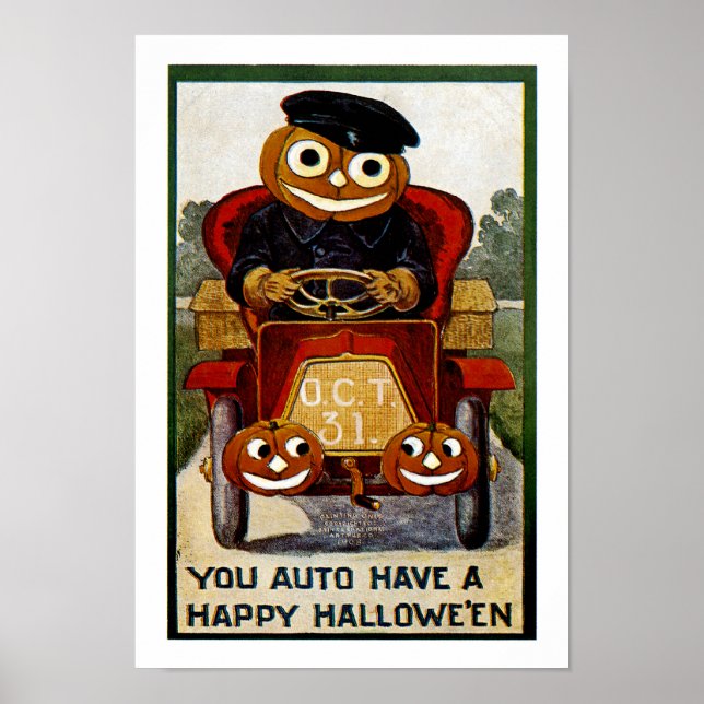 You Auto Have a Happy Halloween Poster (Front)