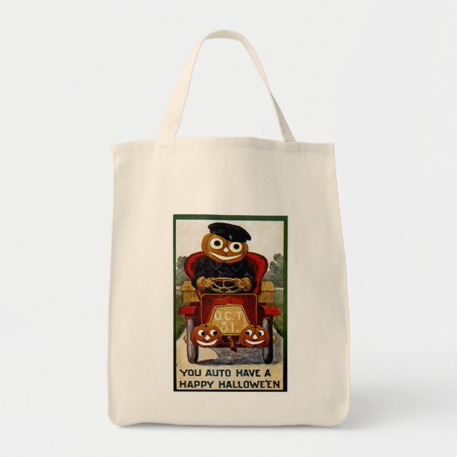 You Auto Have a Happy Halloween Tote Bag (Front)