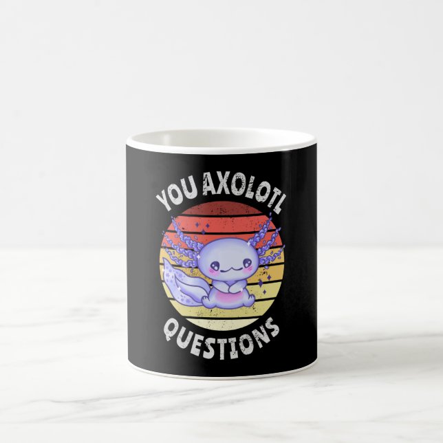 You axolotl questions coffee mug (Center)