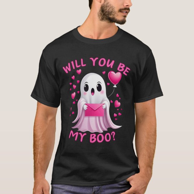 You Be My Boo Cute Ghost Halloween Spooky Season  T-Shirt (Front)