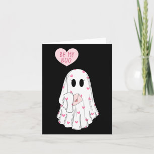You Be My Boo Funny Spooky Ghost Valentine Day  Card