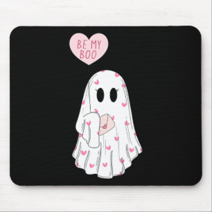 You Be My Boo Funny Spooky Ghost Valentine Day Mouse Mat