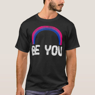 You Be Rainbow Bisexual Pride VIntage Bi Flag LGBT T-Shirt