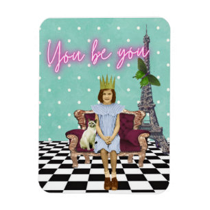 You Be You Empowering Girl Pop Art Magnet