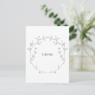 You Beautiful Mens Compliment Botanical Quote Card