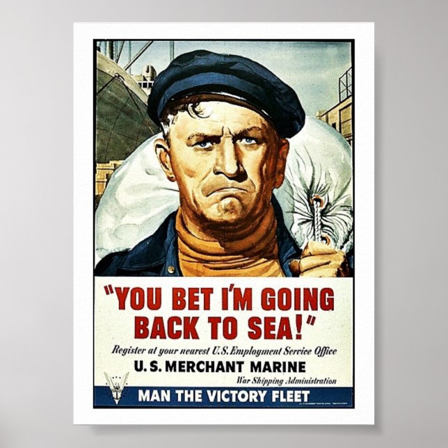 You Bet I'm Going Back To Sea! Poster (Front)